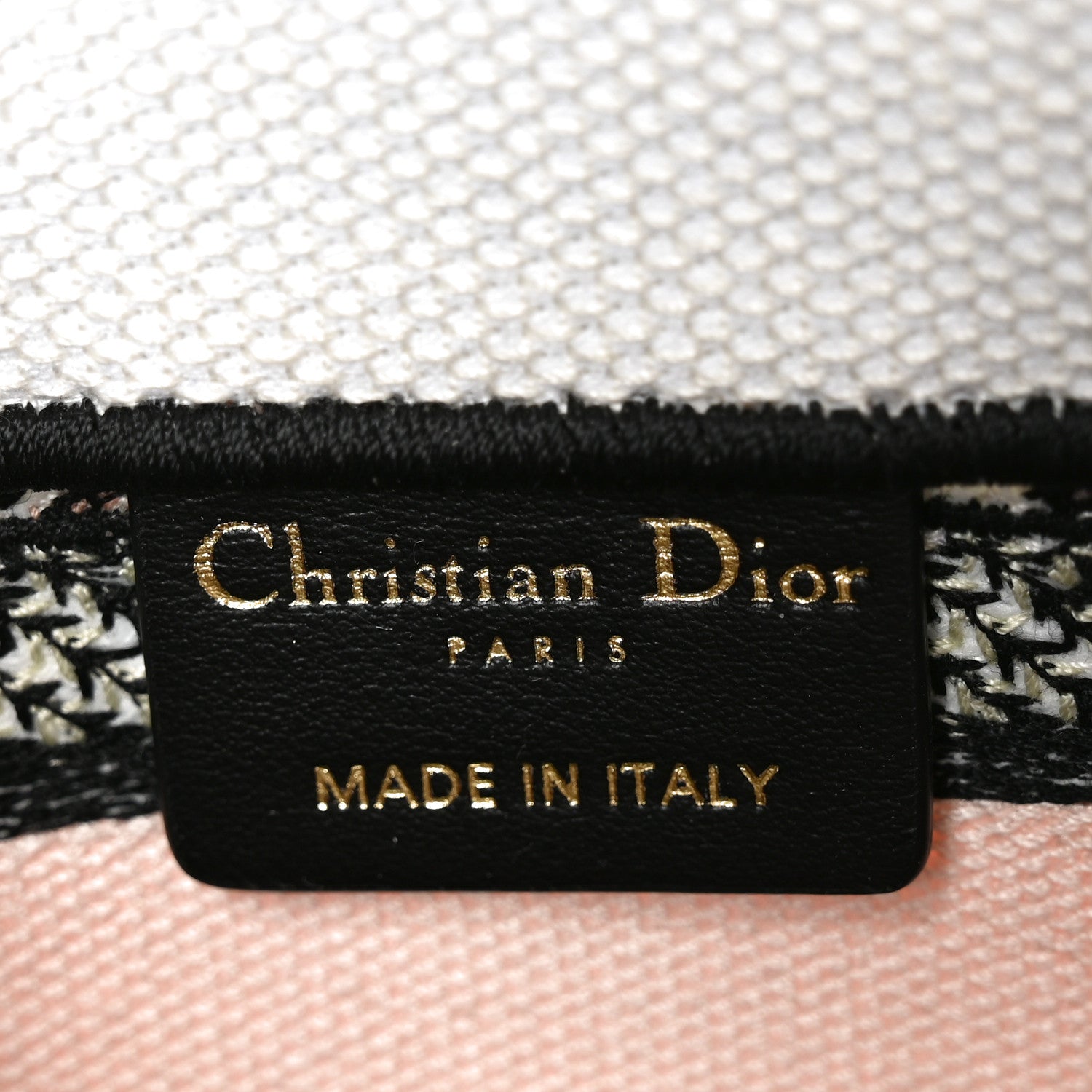 Christian Dior Canvas Embroidered Flowers Mini Book Tote With Strap White Multicolor 6 of 10