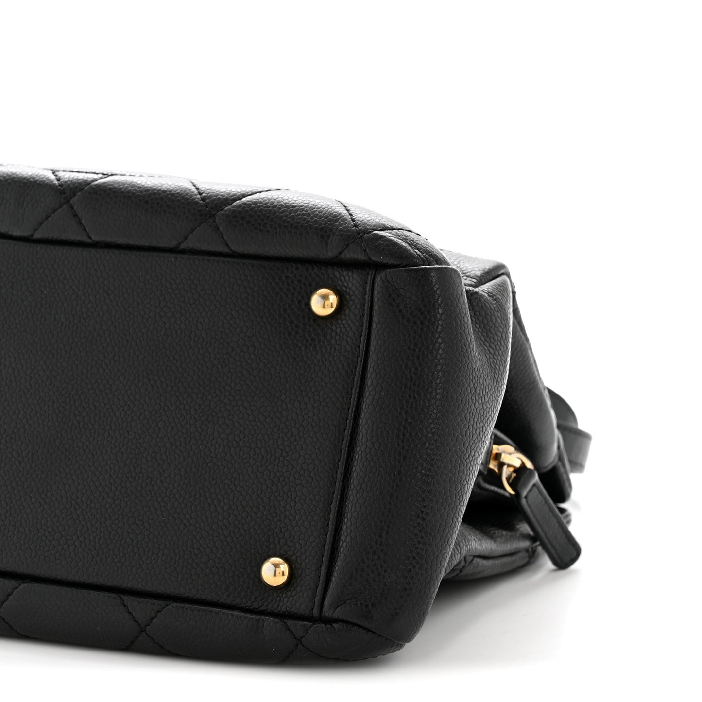 Caviar Quilted Timeless CC Soft Tote Black