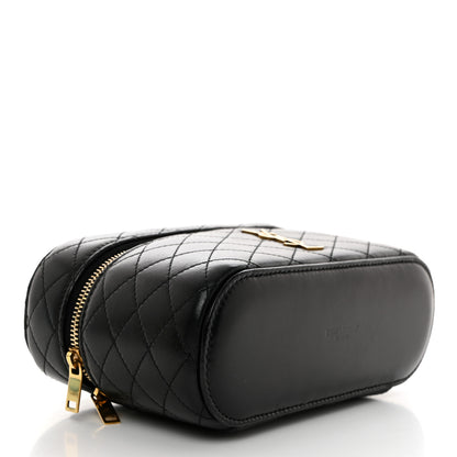 Saint Laurent Lambskin Quilted Mini Gaby Vanity Case Black 4 of 11