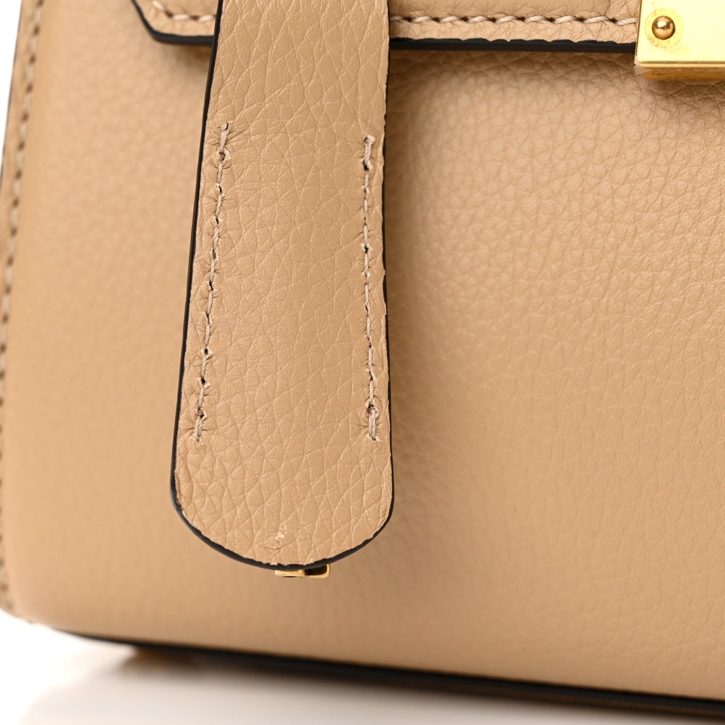 Calfskin Suede Small Boxyz Beige
