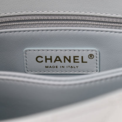 Chanel Caviar Quilted Mini Coco Handle Flap Light Blue 6 of 9