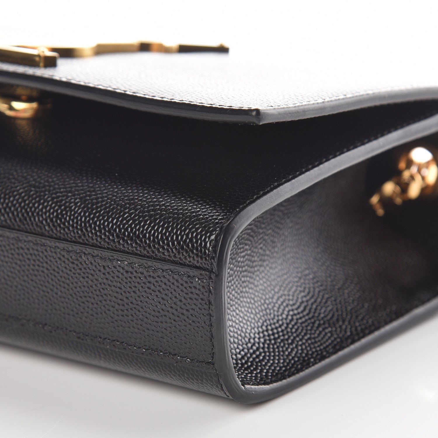 Saint Laurent Grain De Poudre Small Monogram Kate Satchel Black 8 of 8