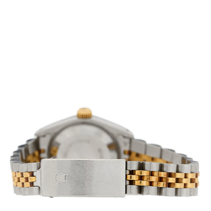 Rolex Stainless Steel 18K Yellow Gold 26mm Oyster Perpetual Datejust Watch White 69173 3 of 5
