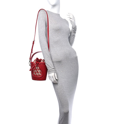 Valentino Garavani Toile Iconographe Nappa Le Cinquième Bucket Bag Naturale Rosso Valentino 2 of 10