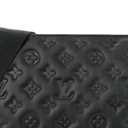 Louis Vuitton Lambskin Embossed Monogram Coussin PM Black 8 of 10