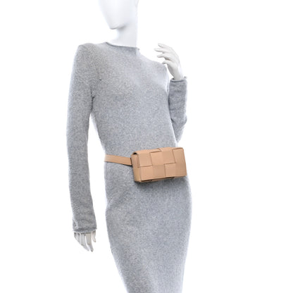 Bottega Veneta Nappa Maxi Intreccio The Belt Cassette Bag Almond 2 of 9