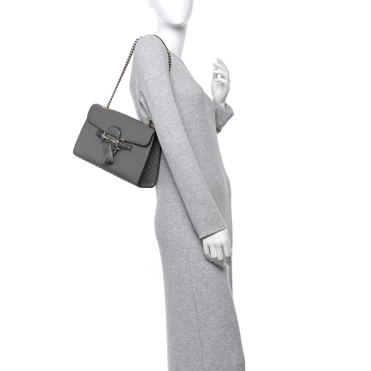 Gucci Soft Microguccissima Medium Emily Chain Shoulder Bag Loess 2 of 13