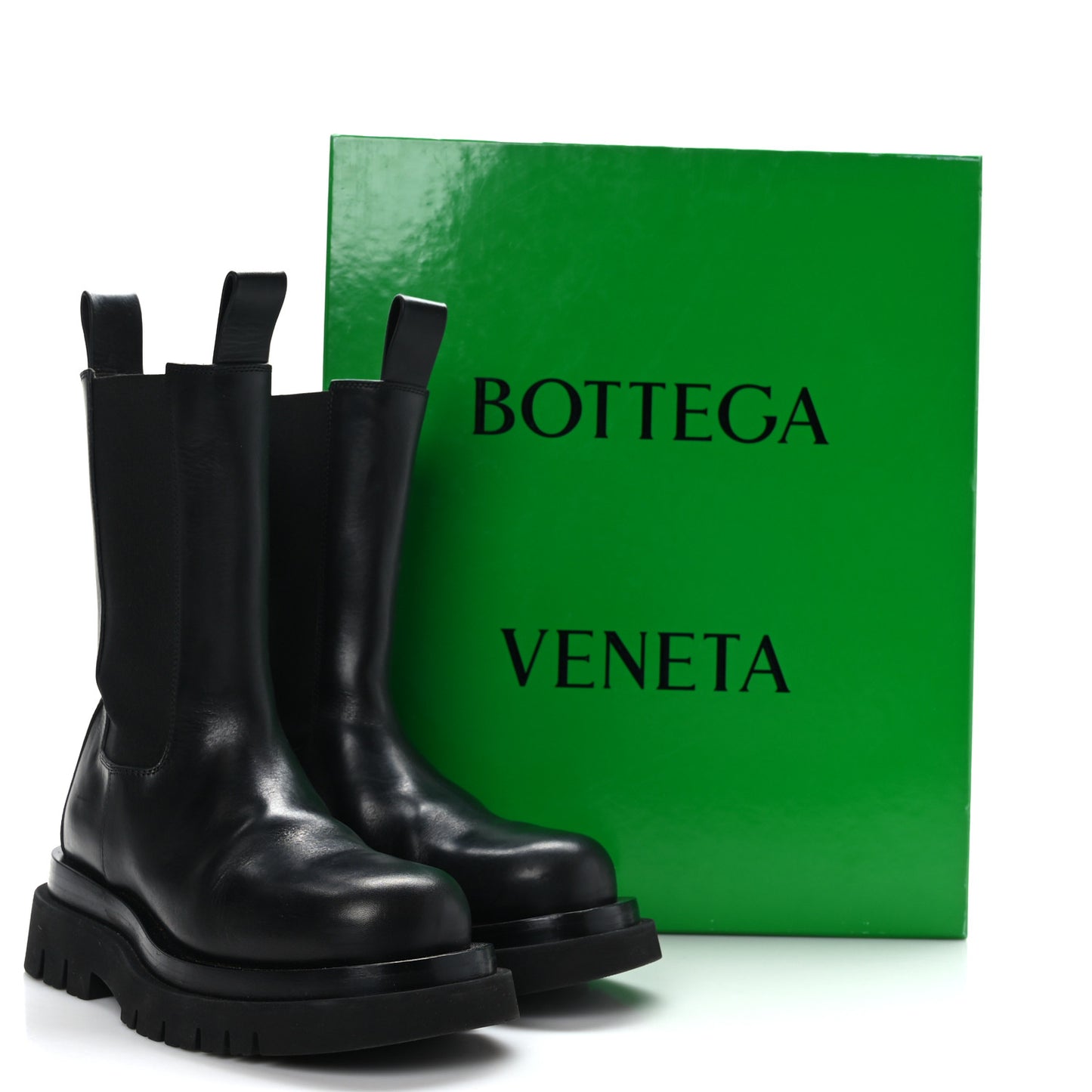 Calfskin The Lug Chelsea 55mm Boots 36 Black