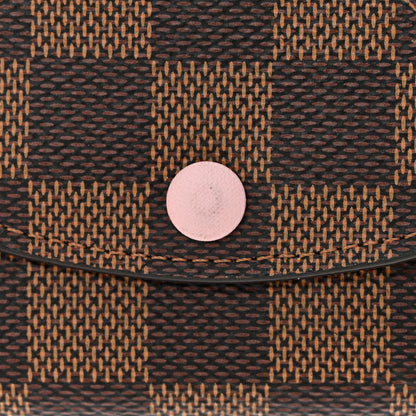 Louis Vuitton Damier Ebene Rosalie Coin Purse Rose Ballerine 8 of 8