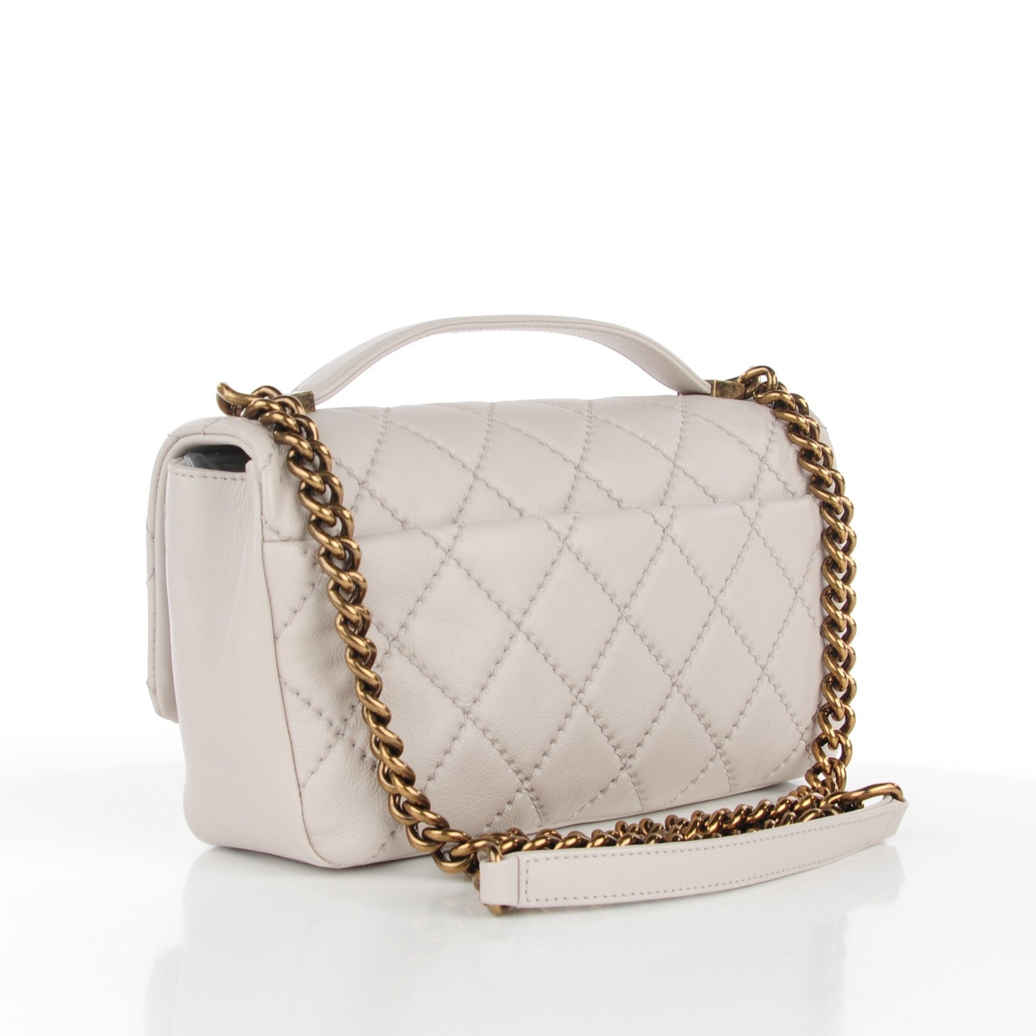 Chanel Calfskin Stitched Medium Urban Day Flap Light Grey 3 of 8