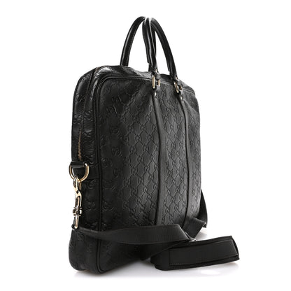 Gucci Guccissima Signature Briefcase Dark Brown 5 of 21