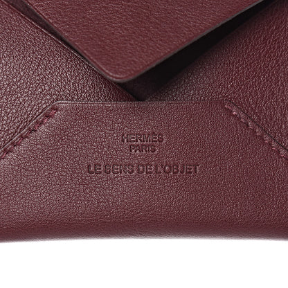 Hermes Swift Le Sens De L'Objet Envelope Card Case Bordeaux 6 of 7