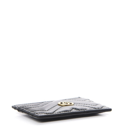 Gucci Calfskin Matelasse GG Marmont Card Holder Black 3 of 5