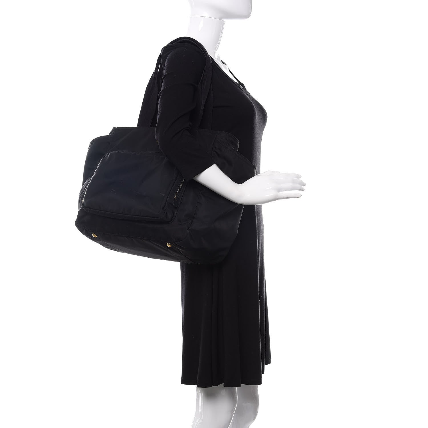 Prada Tessuto Nylon Vela Diaper Bag Black 2 of 12