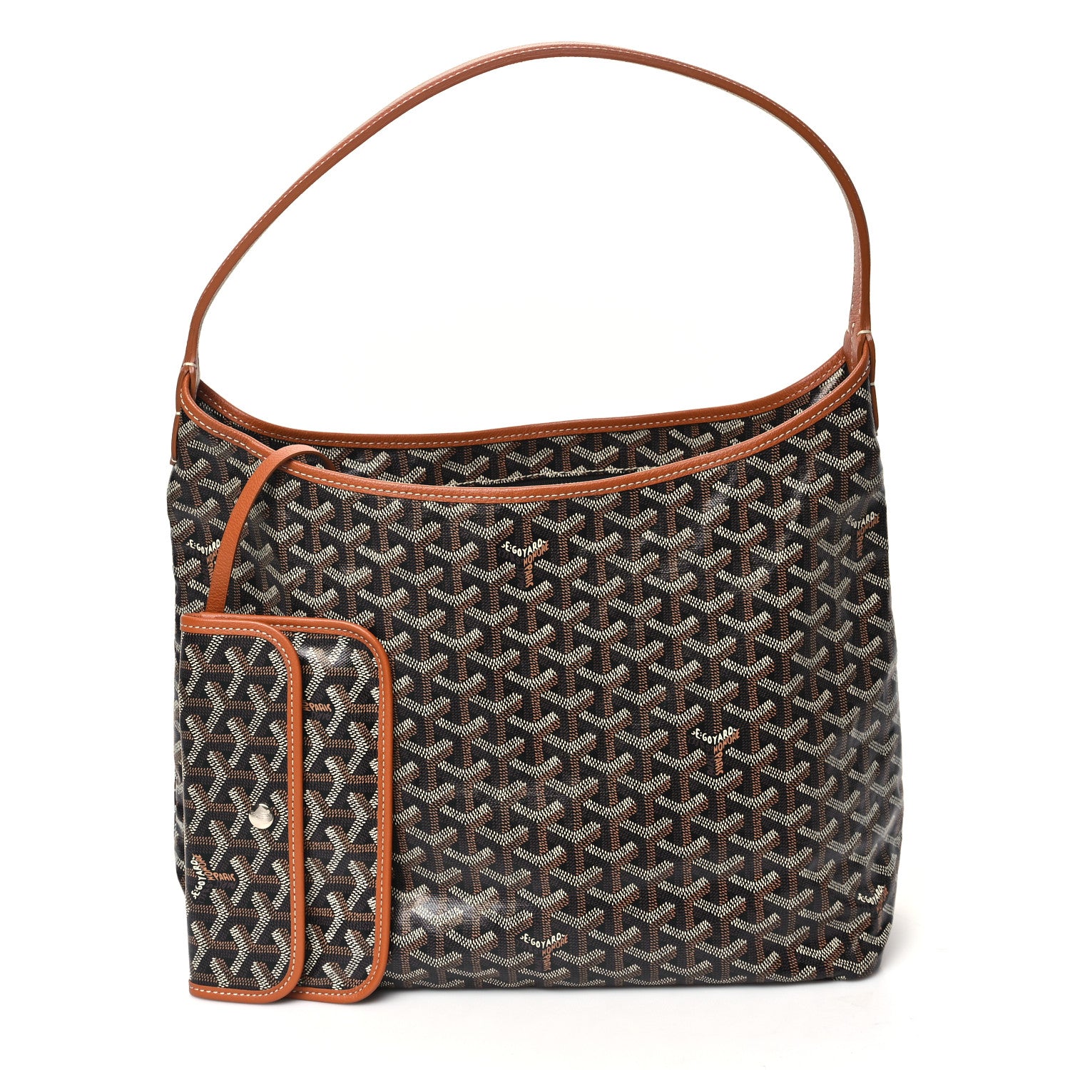 Goyard Goyardine Boheme Hobo Black Gold 3 of 10