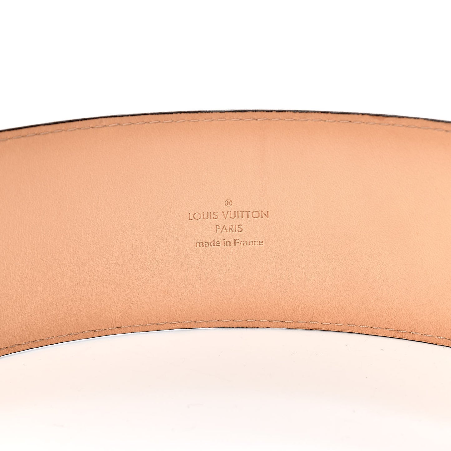 Patent LV Initiales Belt 75 30 Amarante