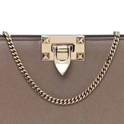 Valentino Garavani Calfskin Rockstud Mini Chain Shoulder Bag Poudre 8 of 10
