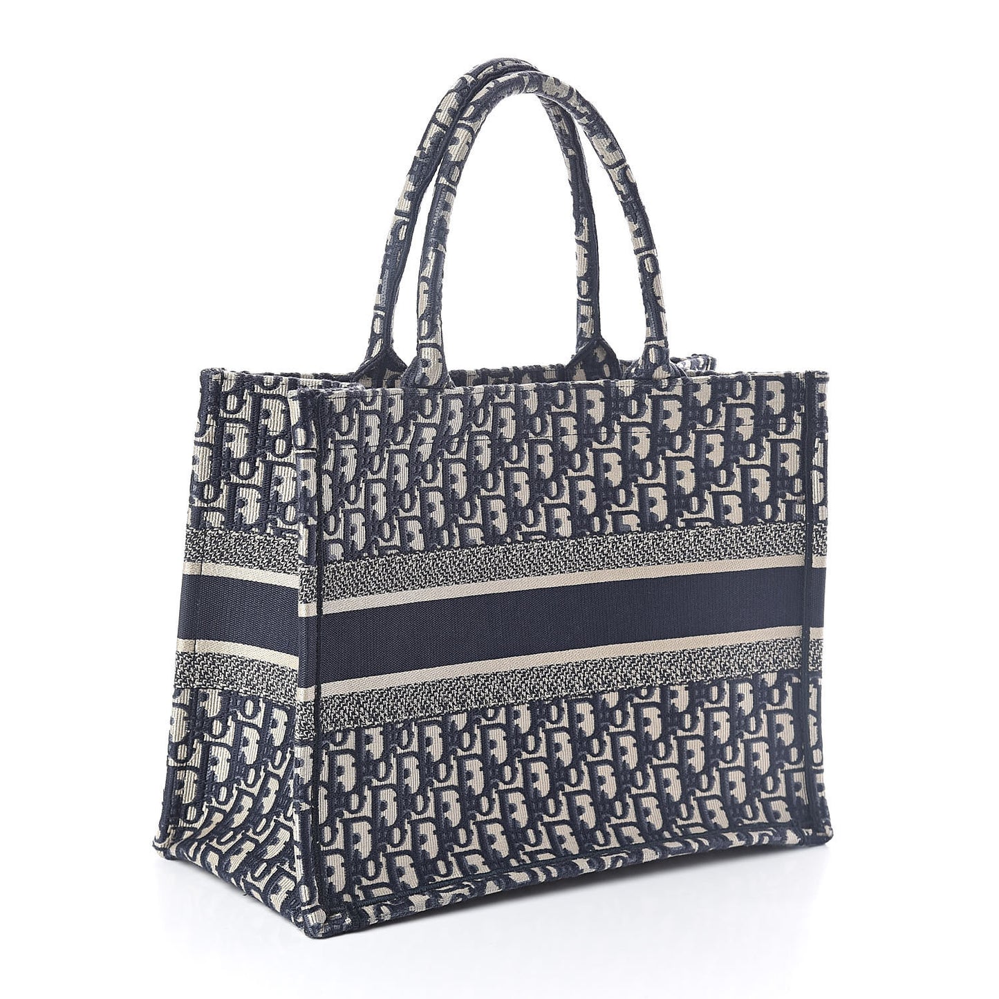 Oblique Medium Book Tote Blue Multicolor