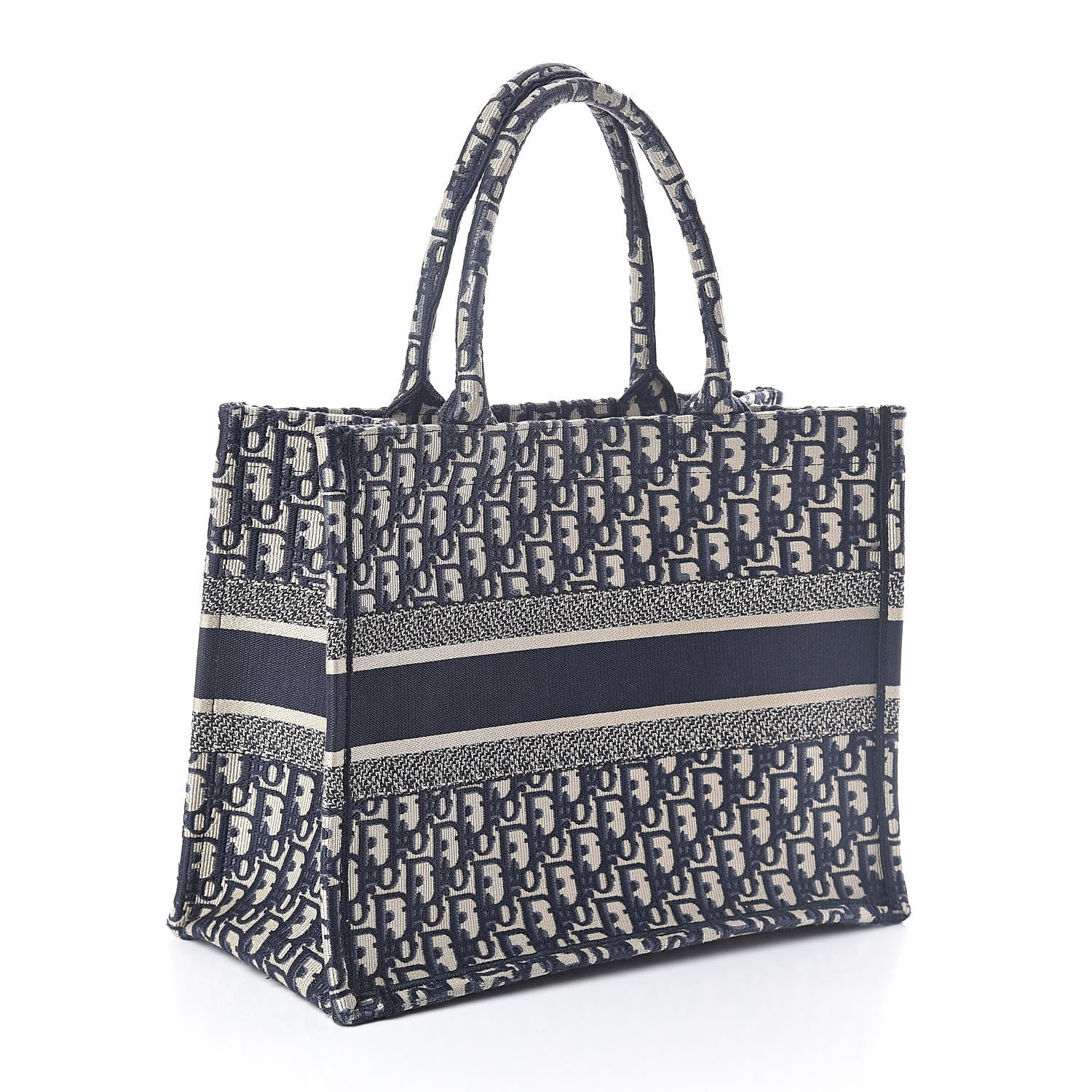 Christian Dior Oblique Medium Book Tote Blue Multicolor 3 of 7