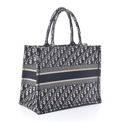 Christian Dior Oblique Medium Book Tote Blue Multicolor 3 of 7