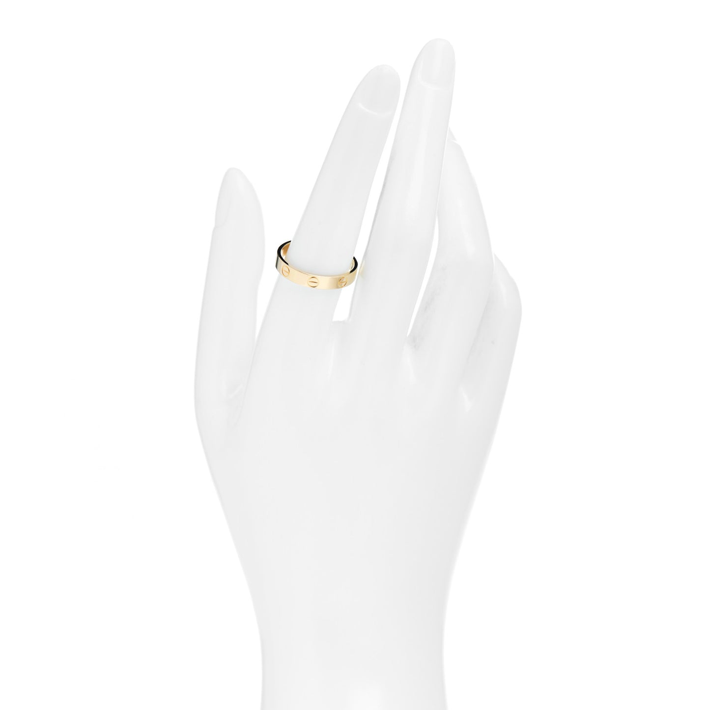 18K Yellow Gold 3.5mm LOVE Wedding Band Ring 57 8