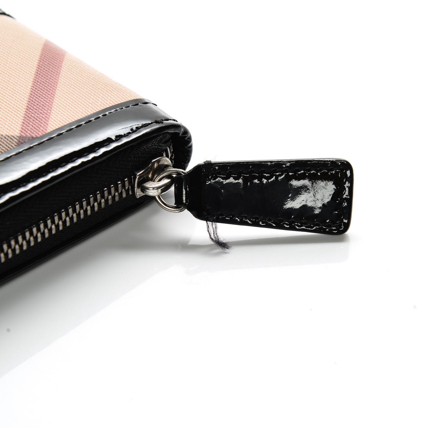 Supernova Check Large Ziggy Zip Around Wallet Black