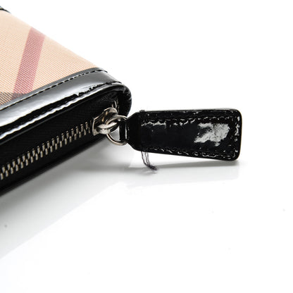 Burberry Supernova Check Large Ziggy Zip Around Wallet Black 8 of 11