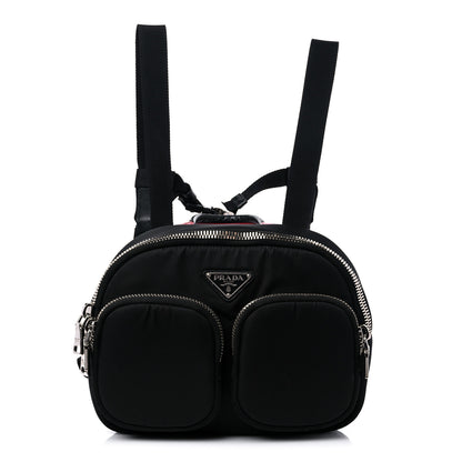 Prada Tessuto Nylon Pocket Top Handle Cargo Backpack Black 1 of 7