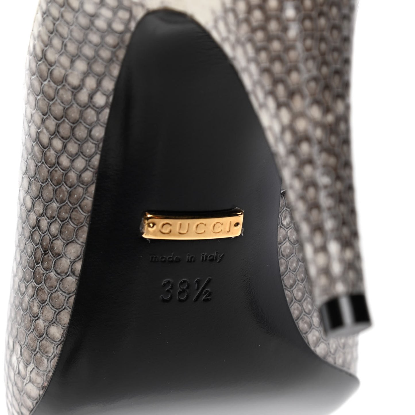Snakeskin Pumps 38.5 Grey