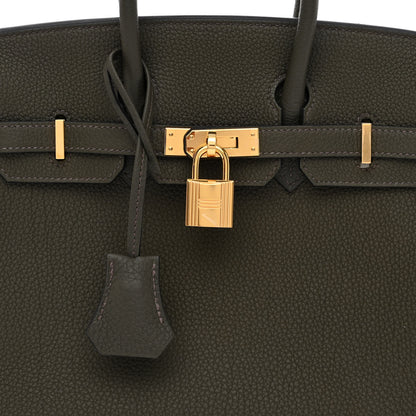 Hermes Togo Birkin 25 Vert De Gris 8 of 10