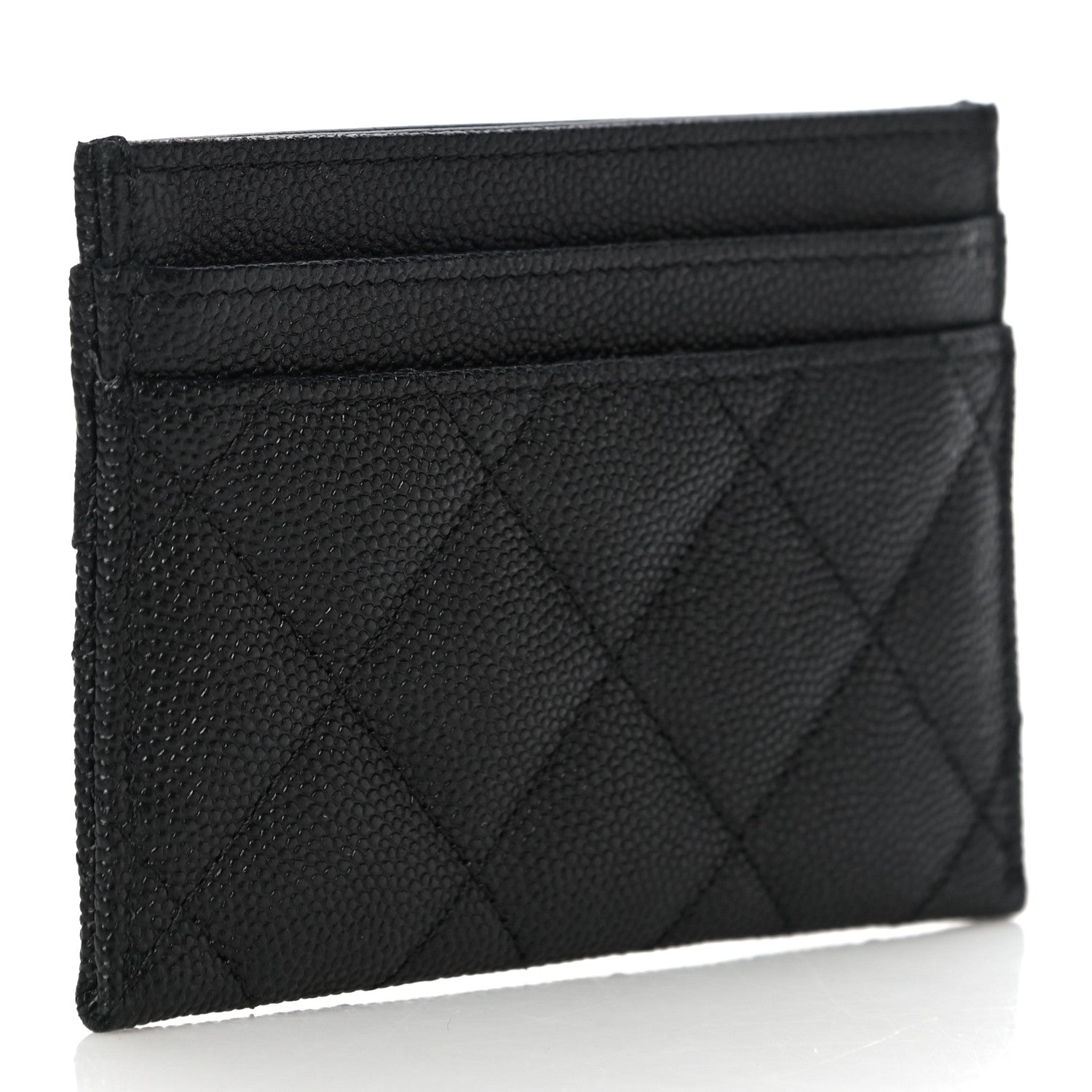 Chanel Caviar Quilted Vintage Mademoiselle Card Holder Black 3 of 12