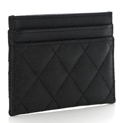 Chanel Caviar Quilted Vintage Mademoiselle Card Holder Black 3 of 12