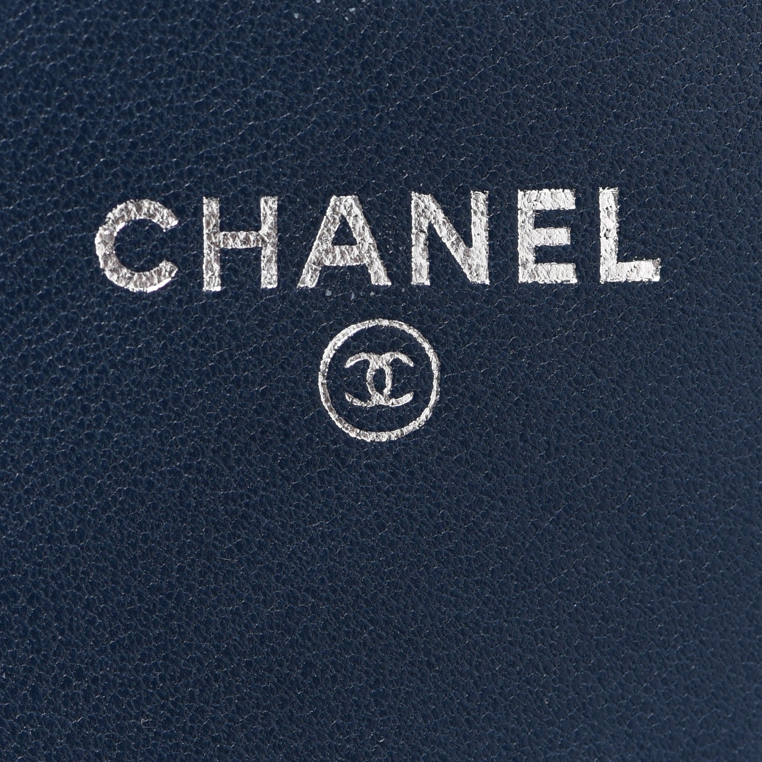 Chanel Patent Quilted Brilliant Wallet On Chain WOC Dark Blue 5 of 14
