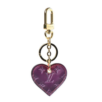 Louis Vuitton Vernis Degrade Love Lock Heart Key Holder Bag Charm Pink Red 1 of 4