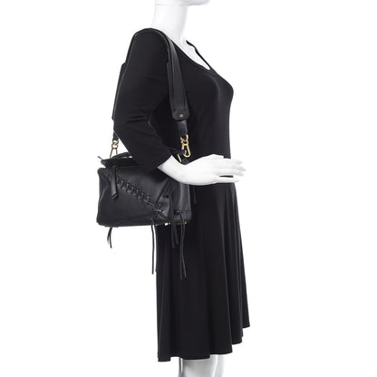 Loewe Calfskin Small Whipstitch Puzzle Bag Black 2 of 13