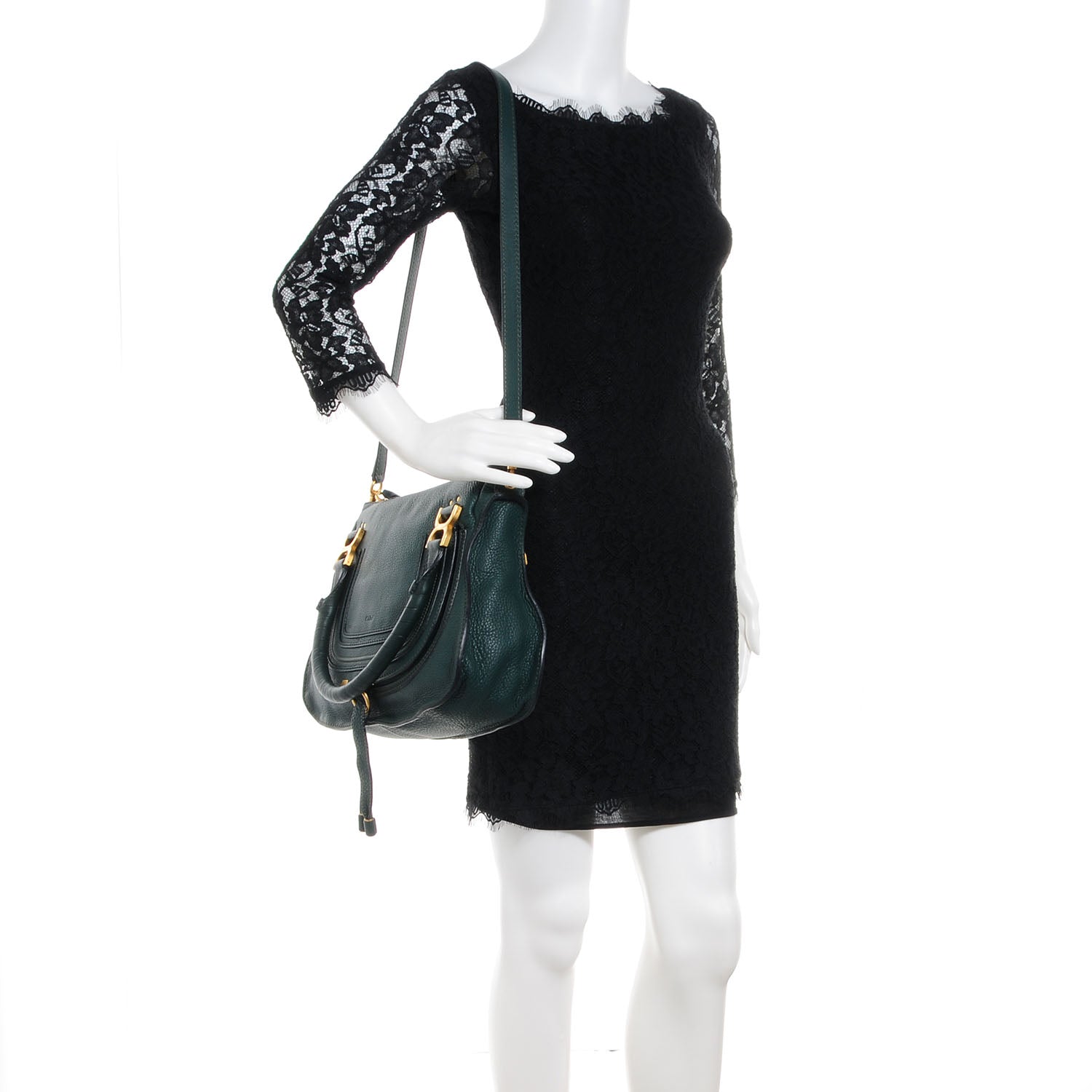Chloe Calfskin Medium Marcie Satchel Epicea 2 of 9