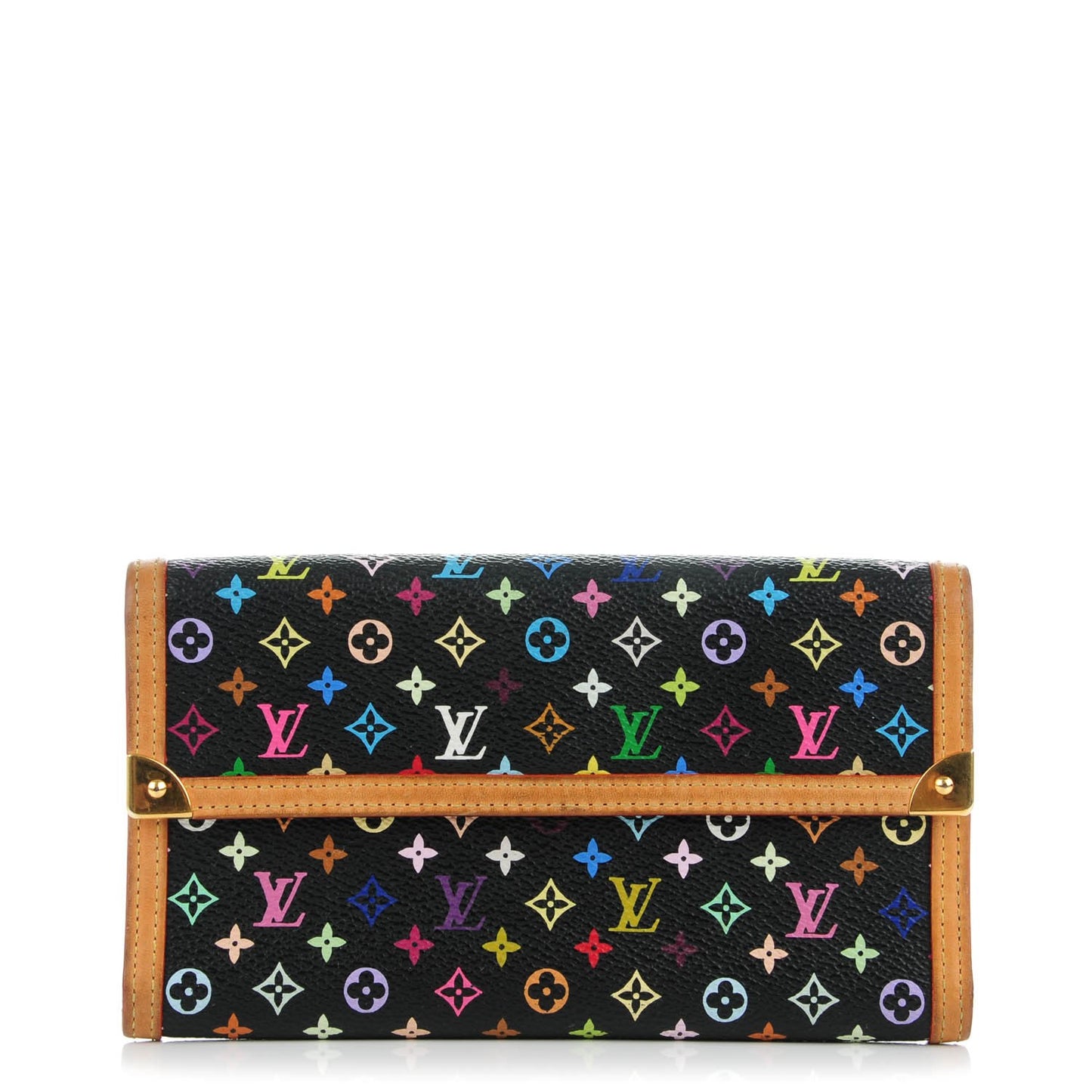 Monogram Multicolor Porte Tresor International Wallet Black