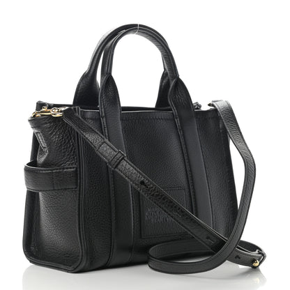 Marc Jacobs Grained Calfskin Small The Tote Bag Black 3 of 17