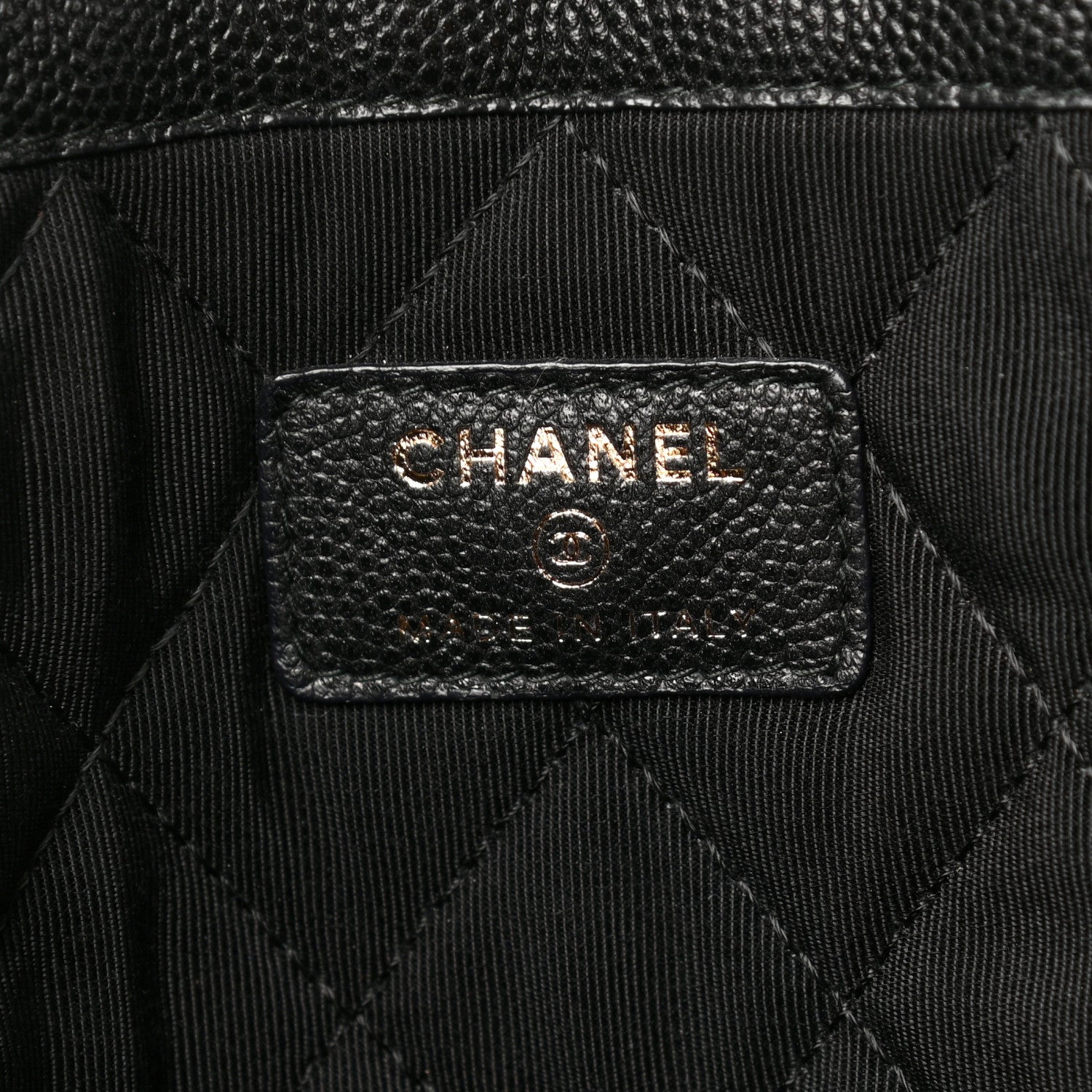 Chanel Caviar Quilted Large Golden Class Pouch Black 6 of 7