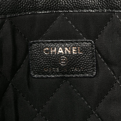 Chanel Caviar Quilted Large Golden Class Pouch Black 6 of 7