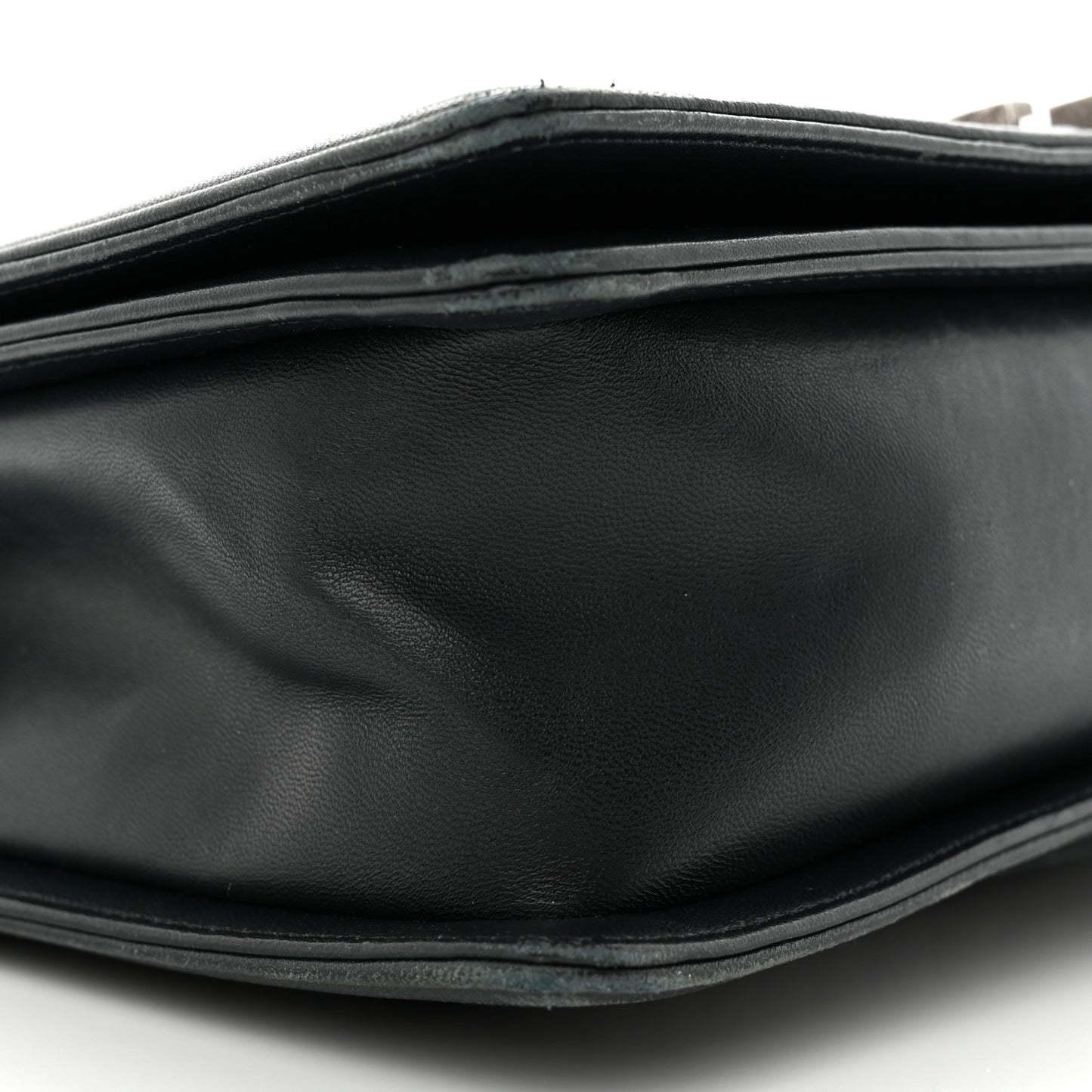 Calfskin Chevron Quilted New Medium Boy Flap Black