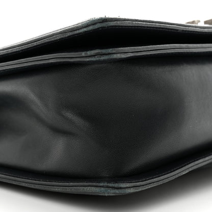 Chanel Calfskin Chevron Quilted New Medium Boy Flap Black 9 of 19