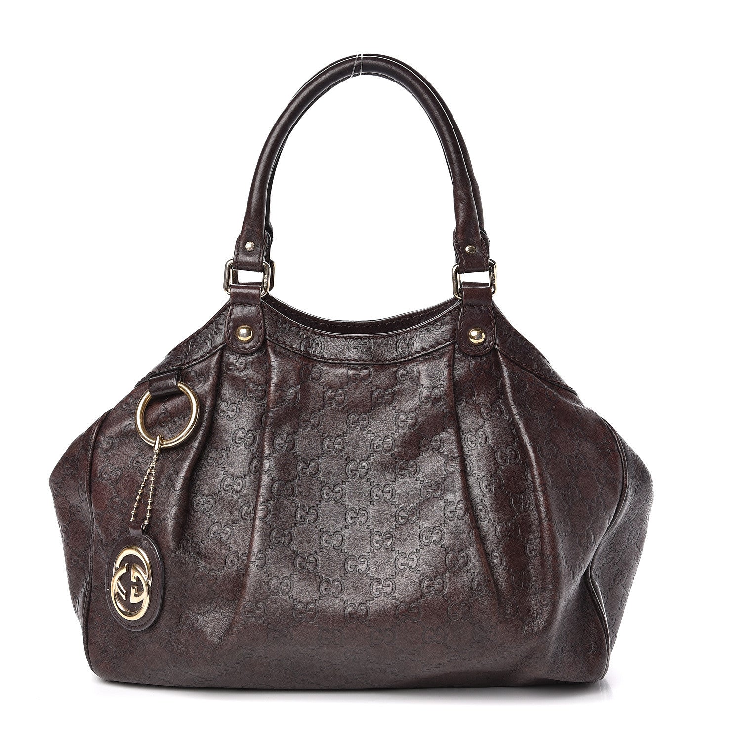 Gucci Guccissima Medium Sukey Tote Chocolate 1 of 12