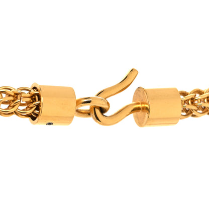 Chanel Resin Along The Nile CC Pendant Necklace Gold Black 4 of 5