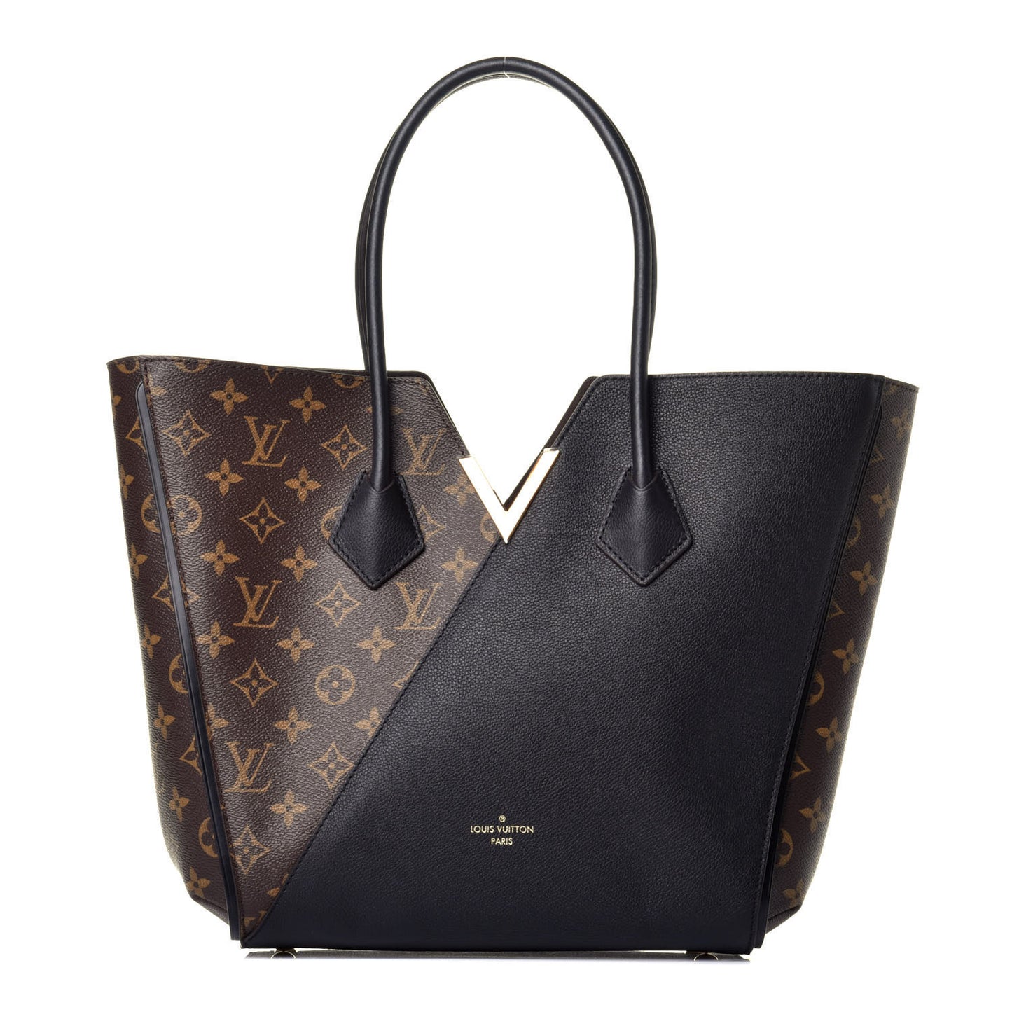 Calfskin Monogram Kimono Tote Black