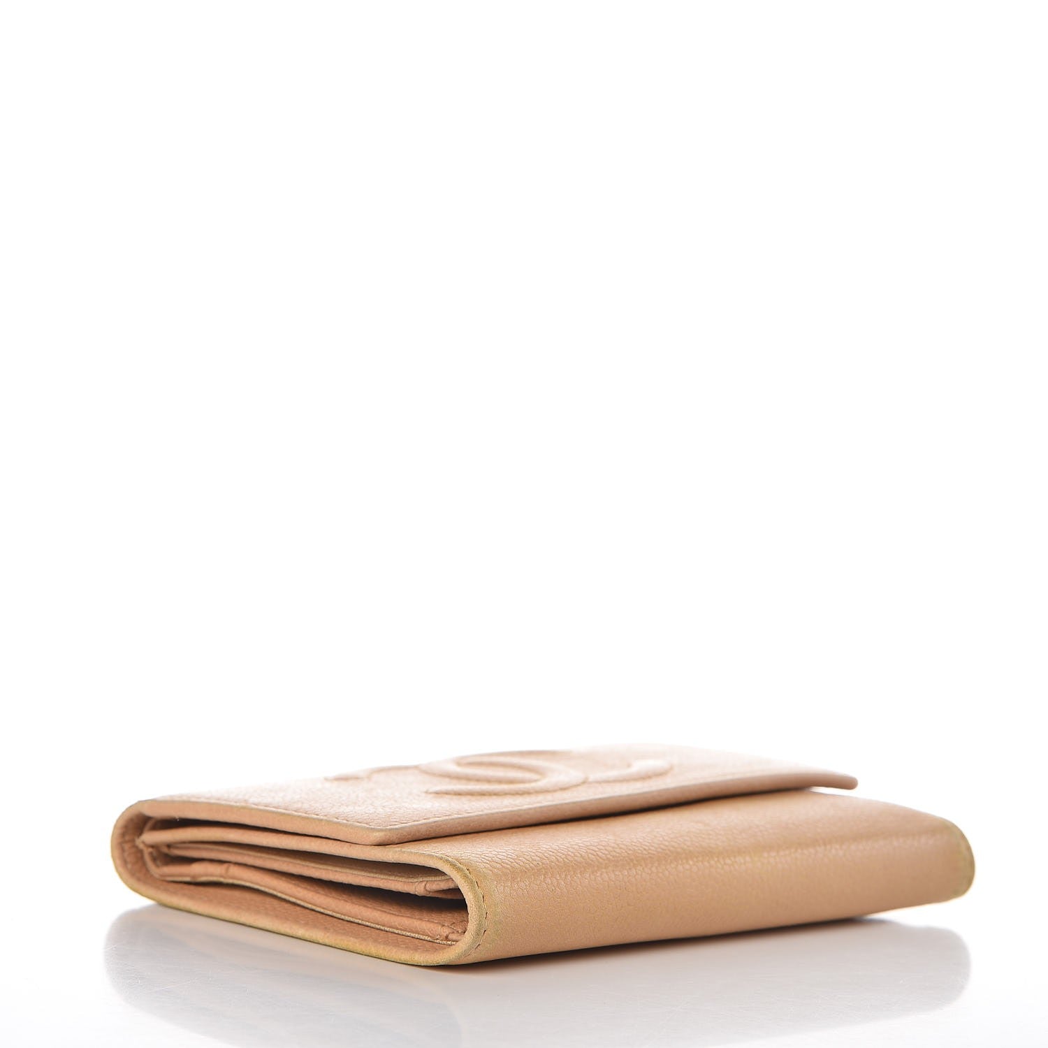 Chanel Caviar Timeless CC Flap Wallet Beige 4 of 17