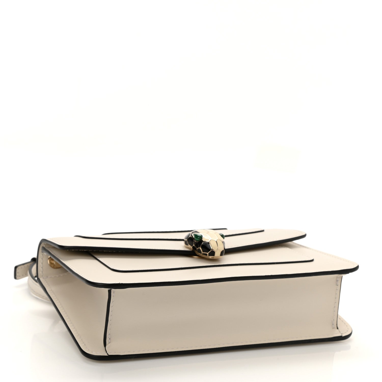 Bulgari Calfskin Serpenti Forever Crossbody Bag White Agate 5 of 8