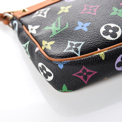 Louis Vuitton Monogram Multicolor Pochette Accessories Black 14 of 16