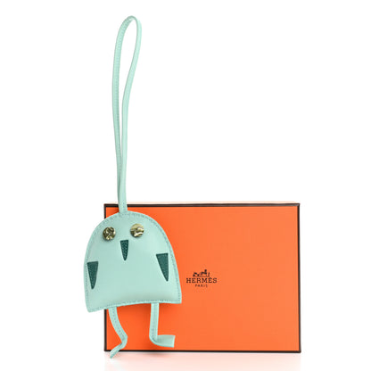 Hermes Lambskin Silk Petit H Hibouton Charm 4 of 4