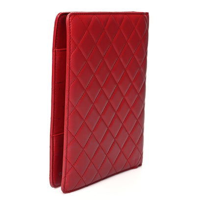 Chanel Lambskin Quilted Large Agenda Cover Red 3 of 10